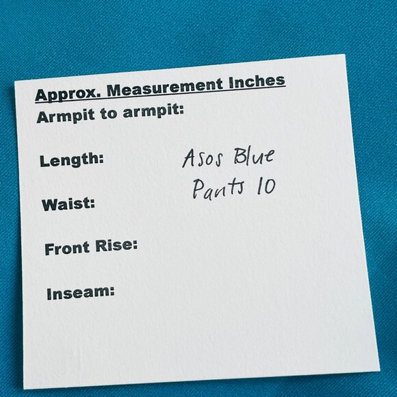 Asos Blue Pants 10 - Picture 4 of 6